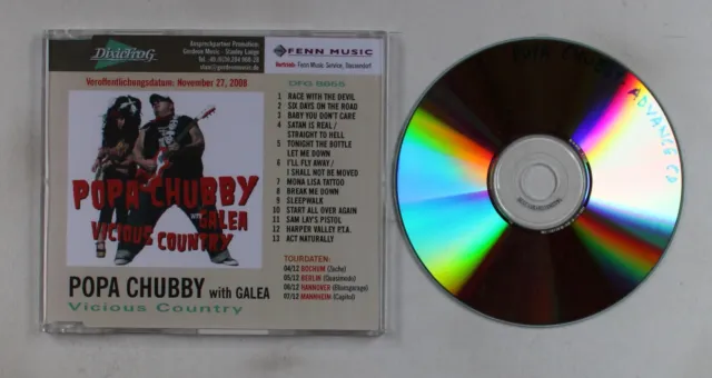 Popa Chubby With Galea Vicious Country Ger Adv CDR 2008 Blues Rock + Roll