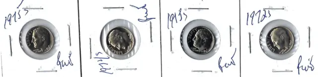 1972s, 1973, 1974, 1975 USA One DIME LIBERTY Coin PROOF (4 coins) (Lot 2)