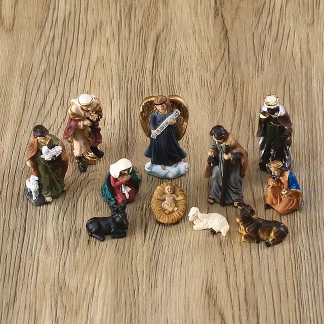 Scène De La Nativité Figurines En Résine Artisanat Décoratif