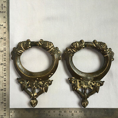 A pair of old or antique solid brass door knocker rare and collectible figural