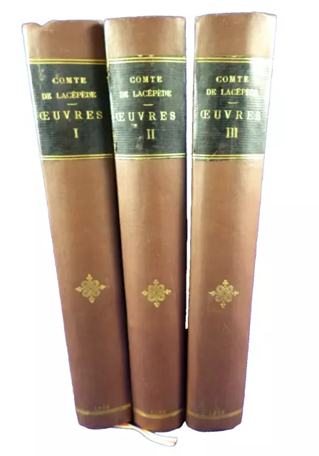 Oeuvres Du Comte De Lacépède..., De La Ville, Volumes 1-3, 1836