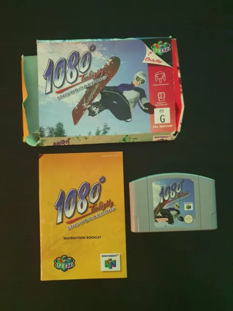 1080 Ten Eighty Snowboarding Nintendo 64 N64 PAL With Manual & Case