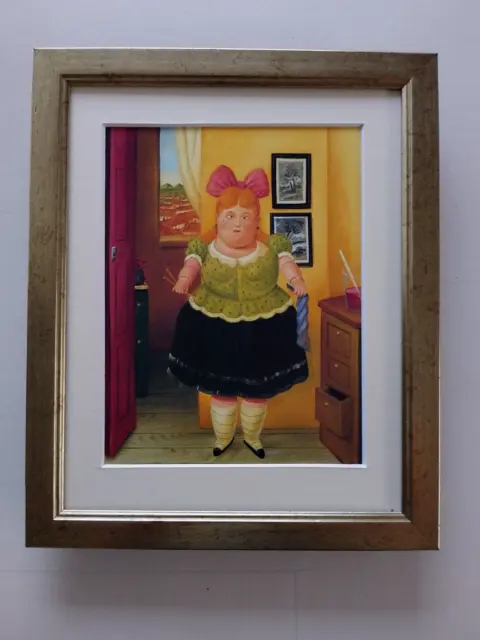 Fernando Botero print 'The Seamstress'  FRAMED