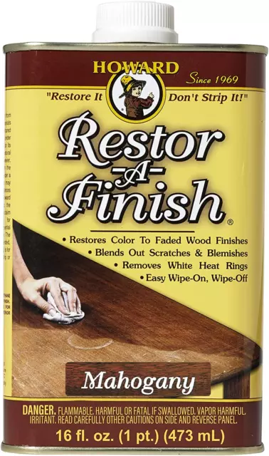 Howard Restor-A-Finish Mahogany RF5016 Restore the Original Finish Remove Heat a