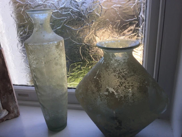 Stunning Large Vintage Acid Bottles