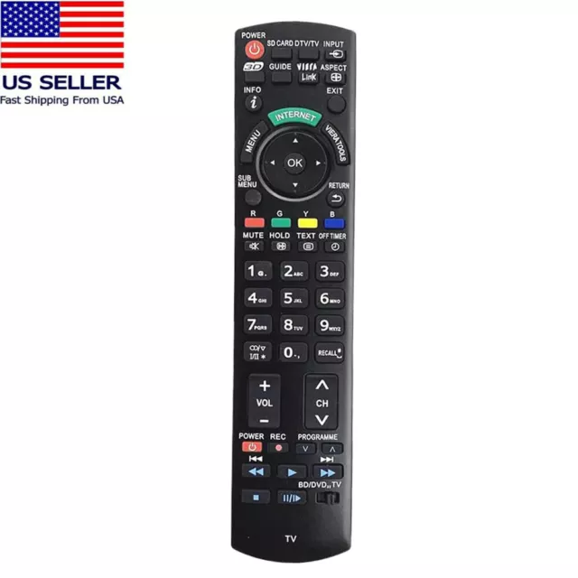 US Remote Control For Panasonic TH37PX70BA TH42PX60U TH42PX80U TH50PX60U 3D TV