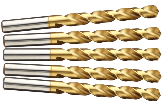5x HSS-TIN forets helicoidaux à métaux Ø 12,4mm