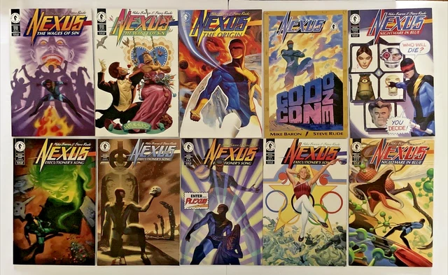 Nexus Dark Horse Comics Lot of 10-Executioner's Song 1-4, Nightmare in Blue #1,2