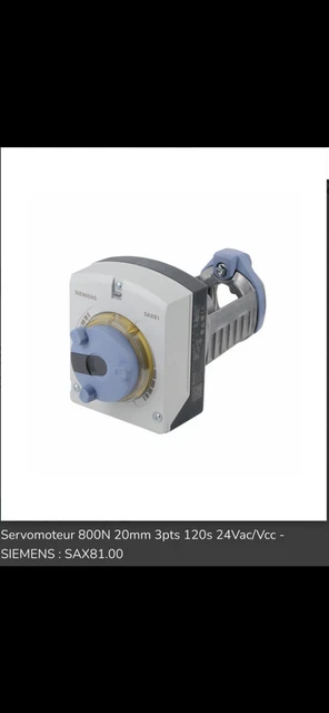 SAX31.03/SI SIEMENS – : Servomoteur 800N 20mm 3pts 30s