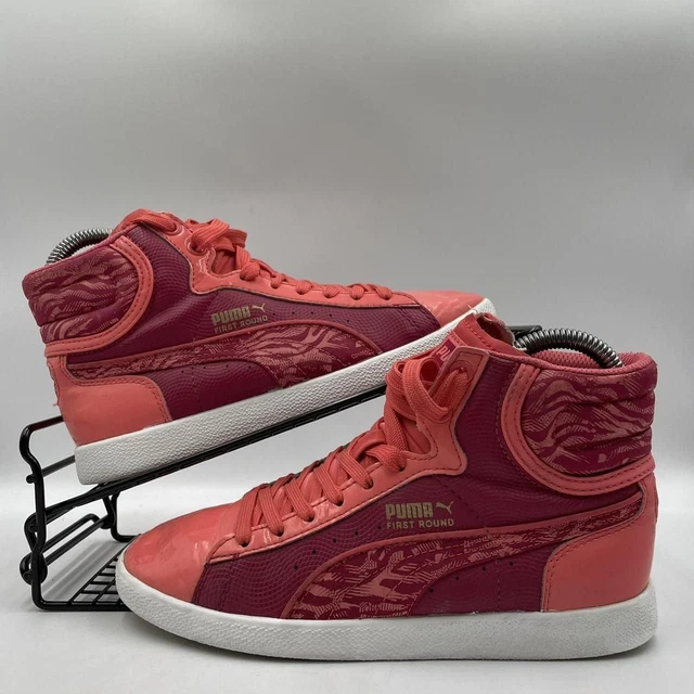Orange puma store high tops