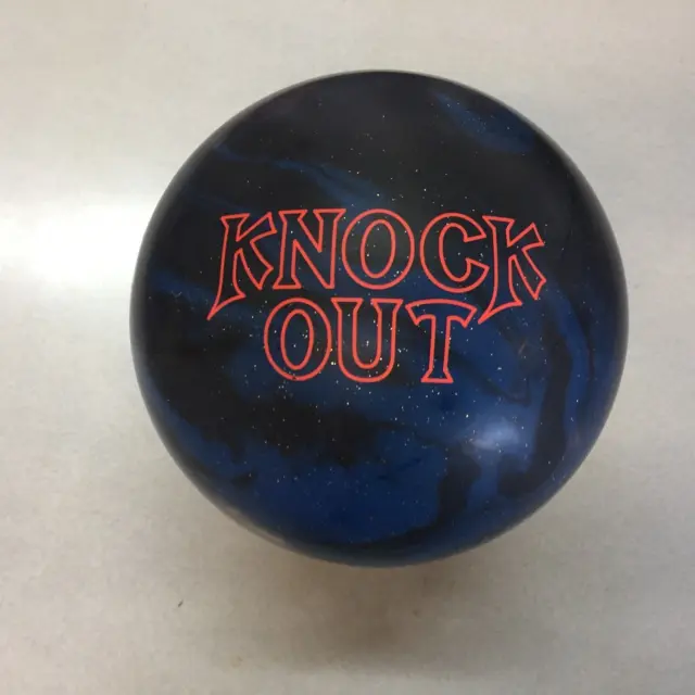 Brunswick Knock Out Black & Blue Solid BOWLING BALL  15 lb. NEW IN BOX #100