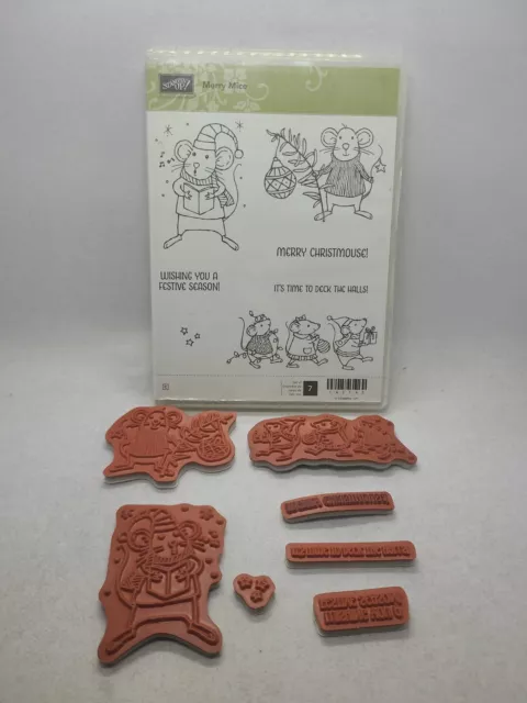 Stampin' Up! Merry Mice Stamp Set (Retired) Check Picture For Condition