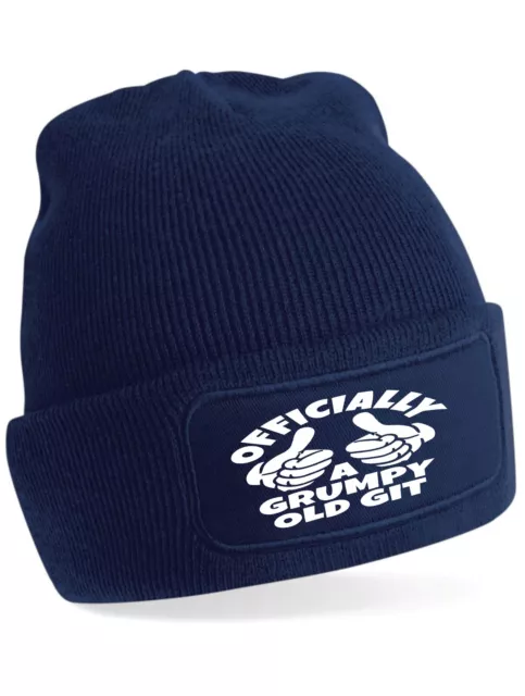 Officially A Grumpy Old Git Beanie Hat Birthday Father's Day  Gift For Men