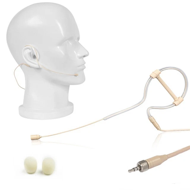 Microfono chiaro e trasparente in testa per sistema radio Sennheiser