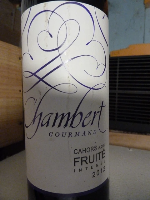 Lot De 2 Cahors  Chateau De Chambert 2012- Grand Vin !