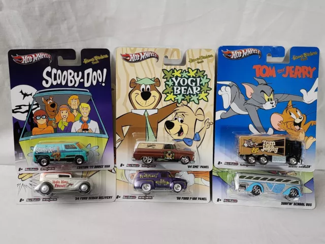 Hot Wheels Hanna-Barbera Cartoon Pop Culture Set 6 YOGI SCOOBY JETSONS A7