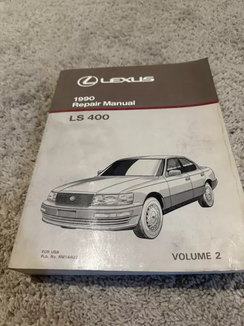 LEXUS 1990 Repair Manual LS 400 FOR USA Pub. No. RM144U2 VOLUME 2