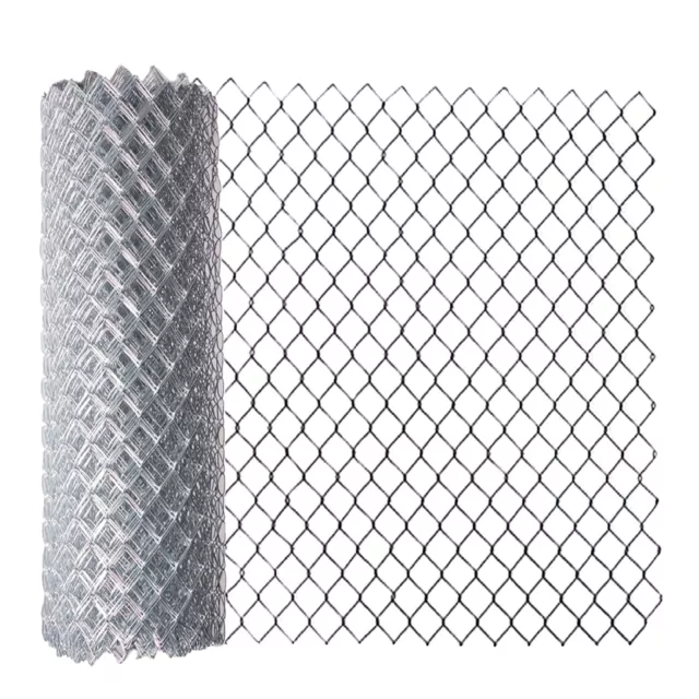 ALEKO Galvanized Steel 6 X 50 feet Roll Chain Link Fence Fabric 11.5-AW Gauge