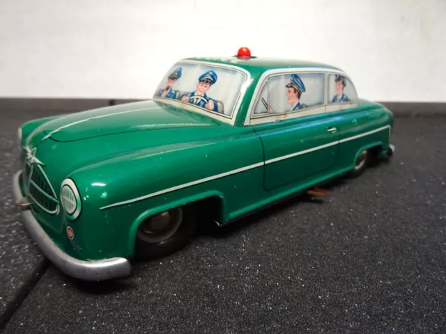 Polizei-Einsatzfahrzeug Blech-Spielzeug Modell Hersteller unbekannt