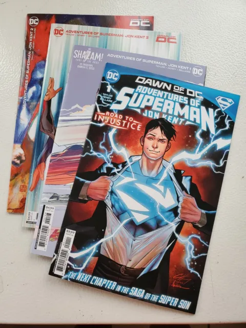 Adventures of Superman Jon Kent #1,1,2,2 Cover A & H  2023 NM+ Nice 4 Book Lot