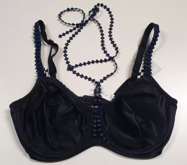 Reggiseno con ferretto Prima Donna ciotole intere new york 0162130, taglia 70 Cup D, nero, NUOVO + ETICA.