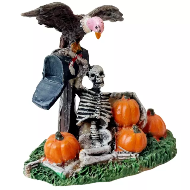 Lemax Halloween Spooky Town Village Figurine 2010 Spooky Mailbox Vulture 04168