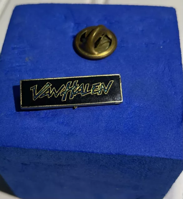 Vintage Van Halen Music Pin ‘80s VH Rock Rectangle