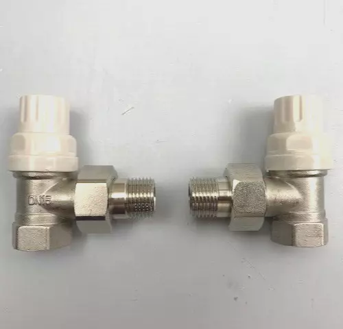 RHT  1/2" Angle Thermostatic Radiator Valve set (2 valves)