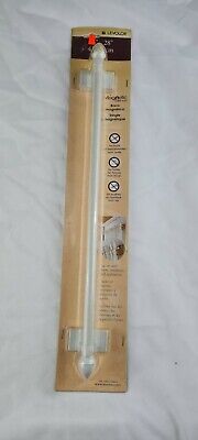 Levolor Magnetic Cafe' Rod White Curtain Rod With Bracket 16" - 28"