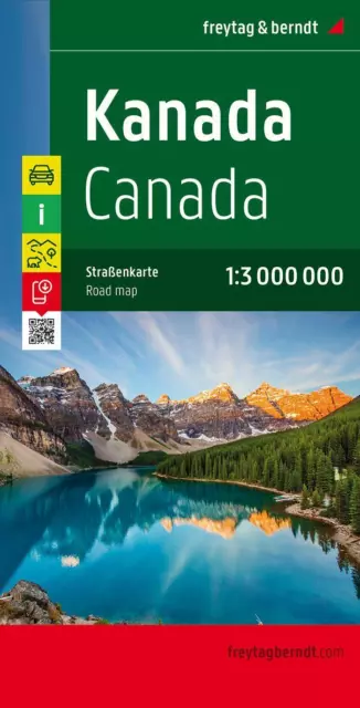 Kanada, Autokarte 1:3 Mio. Maßstab 1:3.000.000 (Land-)Karte Deutsch 2018
