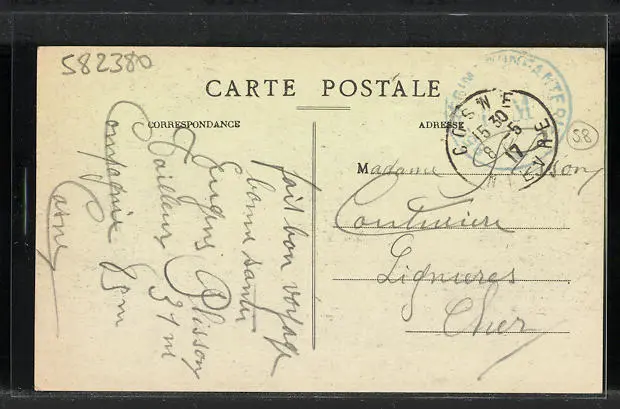 CPA Cosne-sur-Loire, Place de la Gare, Hotel Americanain 1917 2