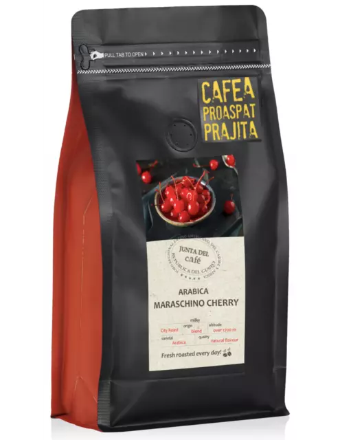 Frisch gerösteter Kaffee, mit natürlichem Maraschino-Kirsch-Aroma, 100% Arabica