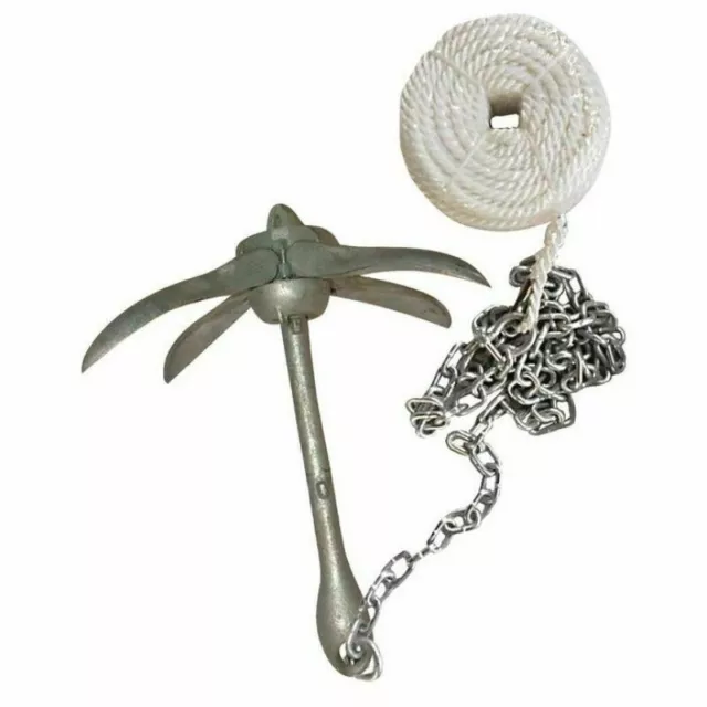 Kit d'ancrage de grappin Boatworld HDG 2,5 kg pour nervures de jet-skis de