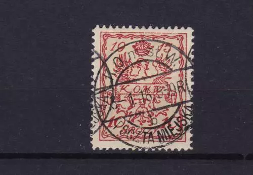 poland warsaw  local post 1915 used stamp  ref r13824