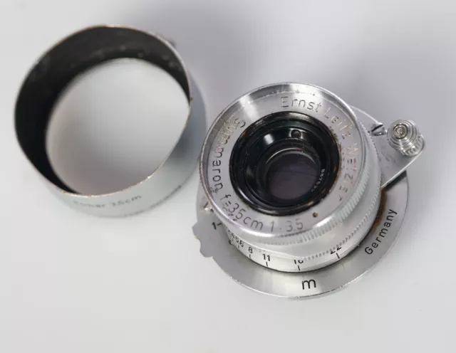 Leica 35mm f3.5 + FOOKH - Summaron M39 3.5cm m Leitz Lens Hood lens 2