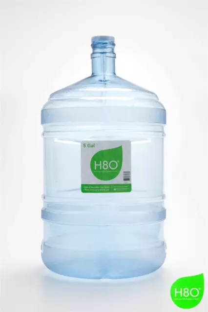 New H8O® 5 Gallon Polycarbonate Water Bottle with Handle - Free Shipping