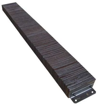 Zoro Select 26W578 Dock Bumper,12X4-1/2X98 In.,Rubber