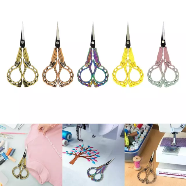 Embroidery Scissors Vintage Style Portable Orchid Scissors