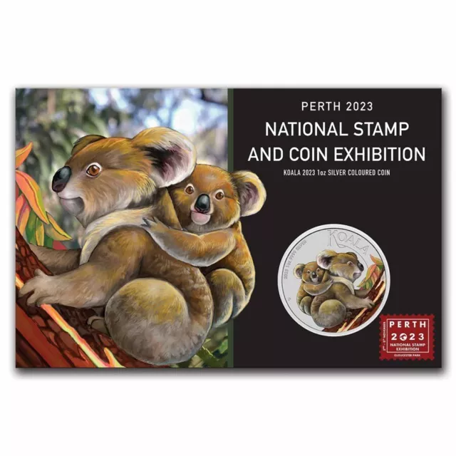 Koala 1 oz Silber 2023 Color Perth Exhibition Australien 1 oz 999 Silber ST / BU
