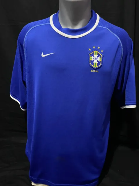 NEW VINTAGE NIKE BRAZIL Football Pre Match and Training Shirts