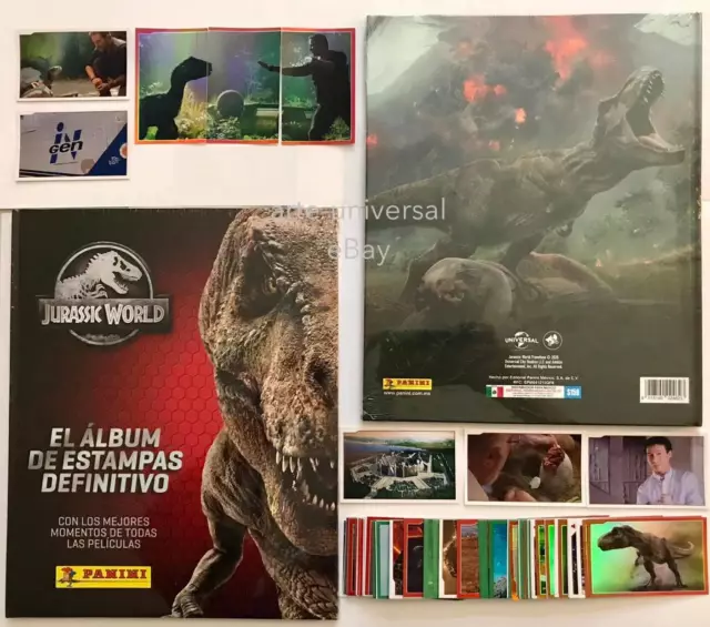 Complete HARDCOVER Album Stickers PANINI Jurassic World The Ultimate Collection