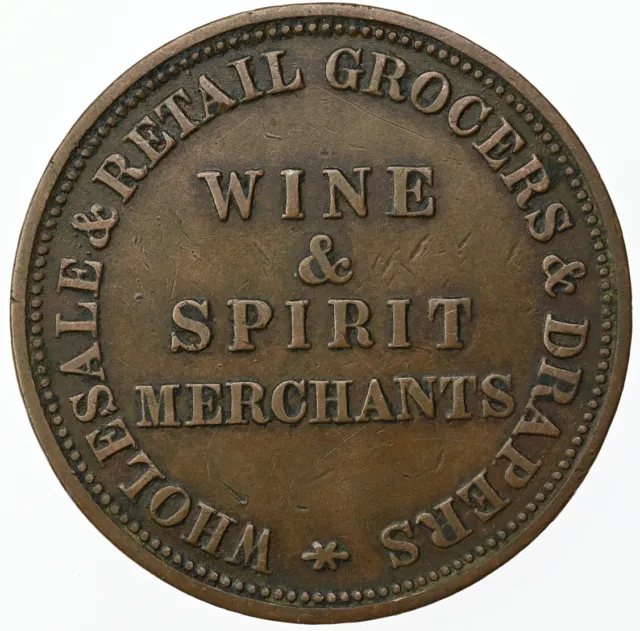 AUSTRALIA 1 Penny Token (c.1858) XF 'T. Butterworth & Co. Castlemaine, Victoria'