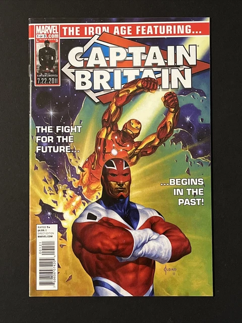Iron Age #1 Captain Britain Iron Man Jusko Cover Art Vf-