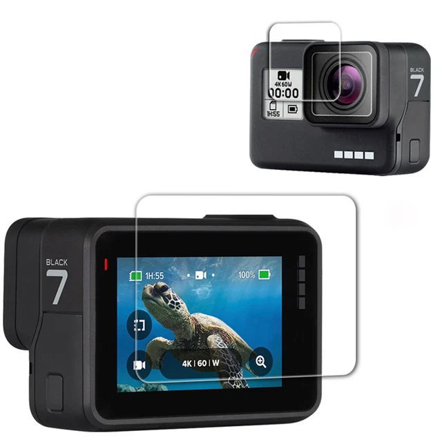 Verre Trempé Protection Écran de Film pour GOPRO Hero 7 6 5 Accessoires