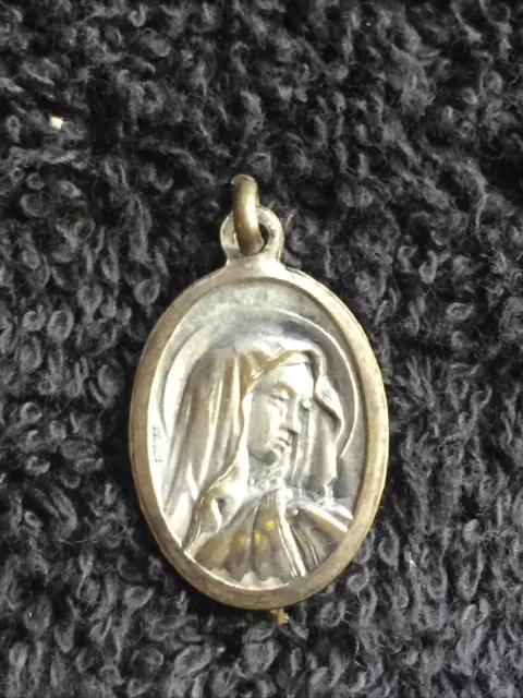 VINTAGE VIRGIN MARY Saint Peregrine Medal Religious Holy Catholic $9.99 ...