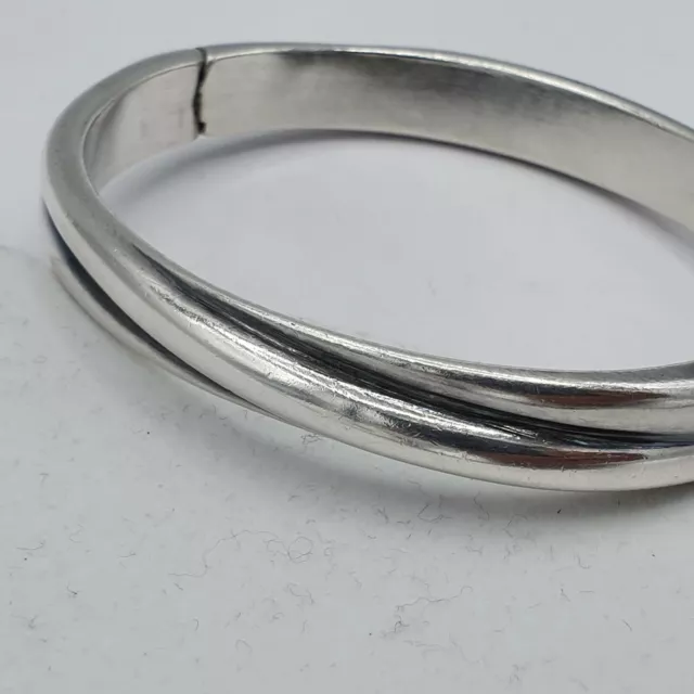 eleganter massiver Quinn Armreif / bangle Silber 925 punziert teilgeschwärzt