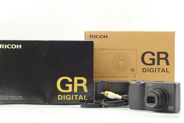 SH:590 [ Top MINT in Box ]  Ricoh GR DIGITAL Black 8.1MP 5.9mm f/2.4 From JAPAN 2