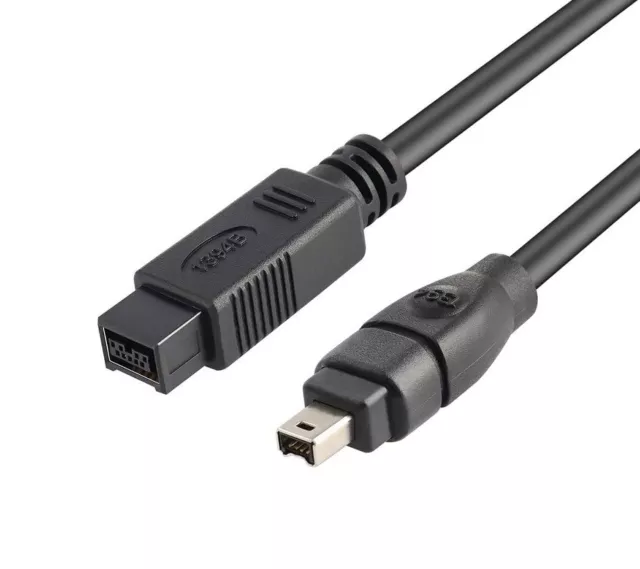 Firewire IEEE1394 800 to 400 9-Pin to 4-Pin Adapter Cable 1.8M  M/M Cord Lead AU