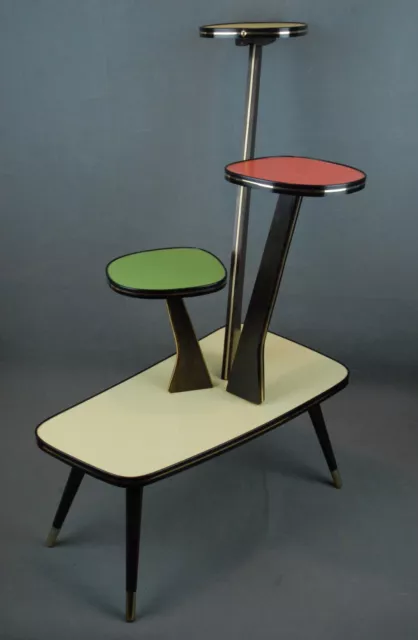 1950s PLANTSTAND Mid Century Danish Modern Plant Stand Vintage Eames 60s 70s Era 3