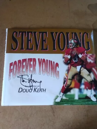 FOREVER YOUNG  1st Ed.  49ers NFL Illustrated-SIGNED BY YOUNG & CHAD LEWIS #89